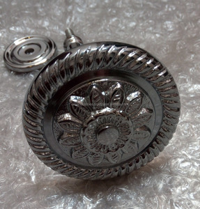 Rosetas de pared de cortina de latón ajustables de OMG Industries, soporte trasero de Metal con accesorios de pista de cortina - Product Image 3