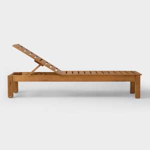 Customized Modern Solid Wood Folding Sunbed Durable Outdoor Beach Garden Lounge Chair in Minimalist Leisure Style - Product Image 6