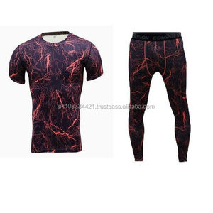 Costumes de compression, costumes sublimés d'entraînement vêtements de sport personnalisés de qualité supérieure adultes vêtements de course pour hommes automne - Product Image 2