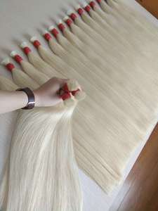 9A sin procesar 8A suave rizado recto vietnamita virgen Remy extensiones de cabello humano Rubio # 60C sombra fría Super doble dibujado - Product Image 2