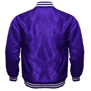 แจ็กเก็ตบอมเบอร์ทีมอเมริกันตัวแทนมหาวิทยาลัยแจ็กเก็ตผ้าซาตินสำหรับผู้ชายกันน้ำเป็นมิตรกับสิ่งแวดล้อมไซส์พิเศษฤดูหนาว - Product Image 3