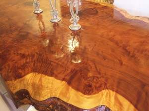 Mesa de comedor de madera de acacia maciza Live Edge de diseño indio de lujo, muebles para el hogar para comedor - Product Image 2