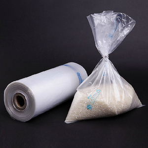 Bolsas de rollo de plástico virgen HDPE transparente para alimentos de supermercado/frutas/verduras Embalaje seguro y saludable para leche y alimentos enlatados - Product Image 1