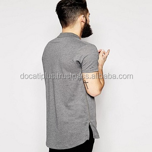 Polo personalizado OEM streetwear con palangre para hombre - Product Image 1