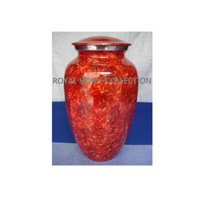 Urnes de crémation en laiton créatives de vente chaude conception de courbure de fleur supérieure pour les cendres funéraires humaines souvenir urnes de crémation commémoratives en métal - Product Image 3