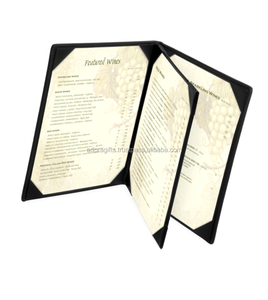 Funda de menú de cuero genuino, lujosa - Product Image 1