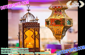 Compra de lámparas marroquíes para decoración de bodas, farolillos marroquíes para decoraciones de boda, suministros de accesorios temáticos marroquíes para bodas indias - Product Image 4