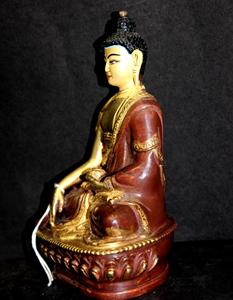 <b>Gold</b> Buddha Nepal Art Handcrafted <b>Statue</b> Figurine - Product Image 2