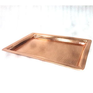 Popular Platter Design Shinny Copper Serving Tray - Product Image 3