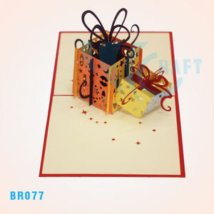 การ์ดอวยพรวันเกิดป๊อปอัพทำมือ3D อนิเมะ & ของที่ระลึกจากสัตว์ของเวียดนาม - Product Image 1