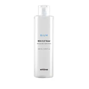 Whitree BIUM BHA 0.5 토너 200ml 피부 토너 얼굴을 위한 개인 상표 OEM/ODM 습기를 공급 피부 관리