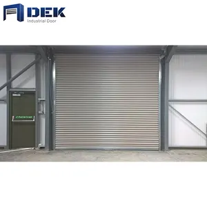 professional manufacturer made to measure windproof large motorised roller shutter door security in china