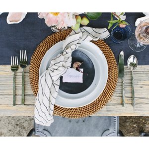 Vietnam Eco-Friendly round Wood Dish <b>Plates</b> Bamboo Rattan Wedding Charger <b>Plates</b> for Home and Events for Hotels and Food Usage - Product Image 1