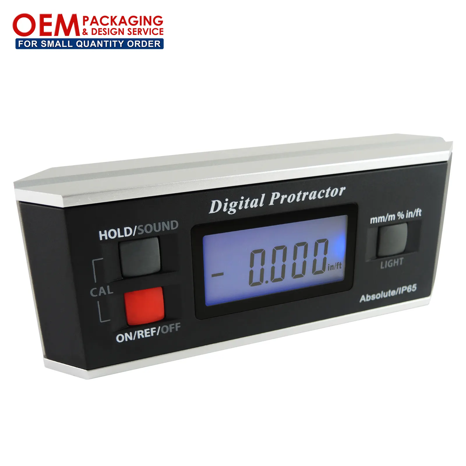 Digitale 0-360 Graden Hoekzoeker Inclinometer Level Gradenboog W/Magnetische V-Groove & Backlight (Oem verpakking Beschikbaar)