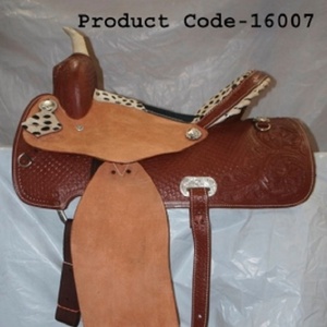 MONTURA DE CUERO HORSE WESTERN DD con ÁRBOL DE FIBRA MANO DE OBRA SUPERIOR DE ALTA CALIDAD COLORES PERSONALIZABLES AL POR MAYOR - Product Image 5