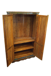 Vintage En Bois récupéré Armoire - Product Image 4
