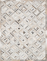 Meistverkaufte Kühne Klassisch-Modernes Design Waschbare Rutschfeste Anpassbare Leder-Fußmatte mit Patchwork-Technik für den Hausgebrauch