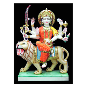 Pure อิซมิต Marble Durga Maa รูปปั้น - Product Image 1