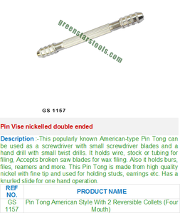 หมุดที่หนีบสองชั้นที่หนีบเครื่องมือทำเครื่องประดับ1157สำหรับนักอัญมณี - Product Image 2