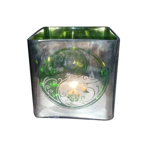 เชิงเทียนแบบแก้วสำหรับตกแต่งบ้านเชิงเทียนโคมไฟและขวดโหลเทียนจากอินเดีย - Product Image 1