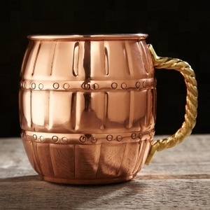 Tasse mule de Moscou en cuivre pour barman utilisée la plus vendue et de haute qualité - Product Image 2
