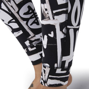 OEM Custom Design 100% Cotton Sport Fashion <b>Leggings</b> for Women High Waist 3D Digital Printing Fitness Yoga Wear Wholesale - Product Image 2