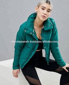 OEM-chaquetas acolchadas y acolchadas para mujer, con cremallera, acolchadas y acolchadas, para Otoño e Invierno - Product Image 3