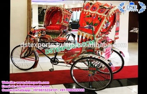 El último Buggy decorado con rickshaw para la entrada de la novia Decoración de la boda para la entrada de la novia - Product Image 6