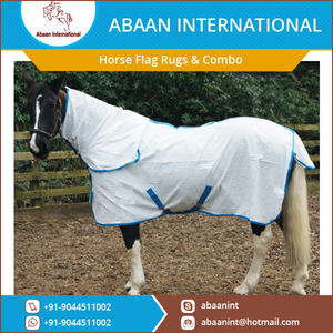 พรมตาข่ายรูปม้าแบบเต็มคอพร้อมฮู้ดแผ่นป้องกันการบินน้ำหนักเบาสำหรับฤดูร้อน - Product Image 5