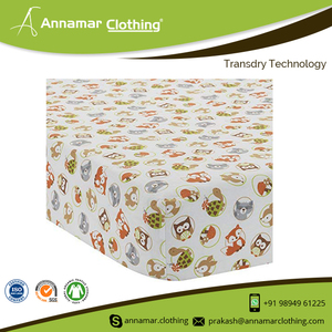 Inde prix d'usine doux 100% coton drap de berceau pour bébé société certifiée GOTS SEDEX ISO MARVEL - Product Image 6