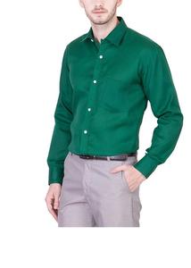Camisa informal para hombre, camisa masculina con costura a mano, hecha a mano, color liso, bolsillo frontal - Product Image 2