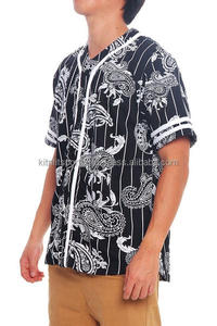 Maillot de Baseball à manches courtes pour homme, ensemble de Baseball avec bande personnalisée, mode Hip-Hop, couleur blanche - Product Image 4