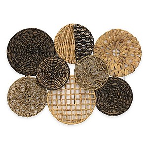 Heapest-placa colgante de ratán para pared, placa de mimbre tejida a mano ecológica para colgar en la pared, venta al por mayor - Product Image 2