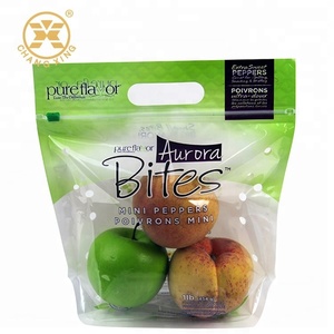 Bolsa Transparente para Empacar Fruta Fresca con Cierre y Orificio de Ventilación, Bolsa de Plástico para Uvas y Cerezas con Cierre - Product Image 3