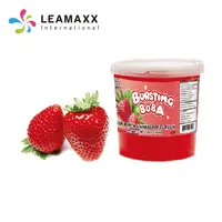 Taiwan No.1 Bubble Tea Wholesale Strawberry Popping Boba Juice Ball Milk Tea Supplier