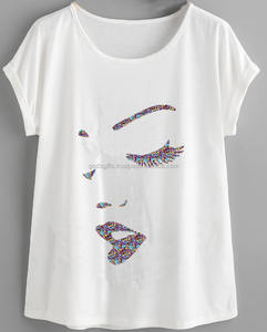 Compra en línea Venta directa de fábrica OEM Tallas grandes Algodón orgánico Serigrafía Goma de lujo Impreso Camiseta personalizada Tirupur - Product Image 6