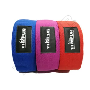 Heavy <b>Resistance</b> Gym Fitness Loop Set Indoor to Outdoor Exercises Booty Builder <b>Band</b> with PVC Rubber Logo Cotton Material - Product Image 1