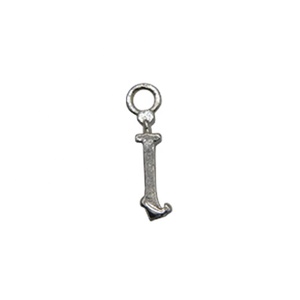 Pendentif Alphabet I en argent sterling 925 Bijoux à surface lisse avec motif numérique pour fiançailles - Product Image 1