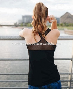 Bulk Custom Blank Activewear Cotton Spandex Women tank Tops Athletic Racerback Sports Tops - Product Image 6