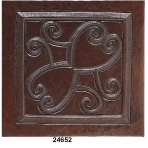 Tuiles antiques de décor à la maison de conception de relief par cuivre pour la cuisine et le salon - Product Image 1