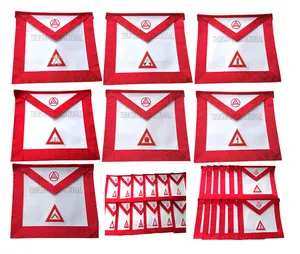 Delantal de Oficial ROYAL ARCH de alta calidad para parche de cuero bordado Masonic Regalia para Sr. Warden Collar de tela duradera - Product Image 1