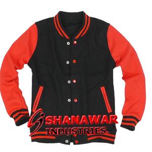 Blousons de baseball personnalisés avec logo brodé, pour hommes, style universitaire, respirants, imperméables, en laine et viscose - Product Image 3