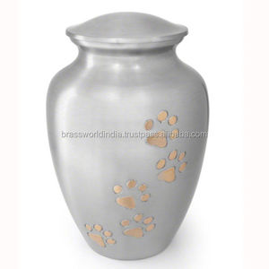 Juego de cremación de cenizas para mascotas, suministros funerarios de la India de Brassworld, color plateado, bonito - Product Image 4