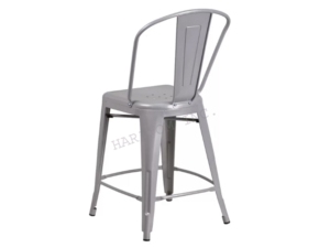 Industrial Furniture Best Seller Metal Bar Chair with High Back & <b>Foot</b> <b>Rest</b> Restaurant Bar Chair - Product Image 3