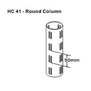 Supports de vêtements en fer d'affichage à 50 canaux avec finition chromée pour 2400mm pour magasins de détail - Product Image 6