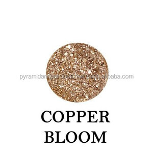 Fleur de cuivre coupe brillante ronde naturelle Druzy-Pierre Loos Druzy traitée thermiquement - Product Image 1