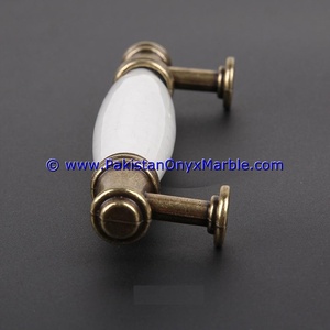 Poignées en marbre blanc, bon marché, pour porte fenêtres, placards, tiroirs de cuisine, décoration zarat blanc - Product Image 4