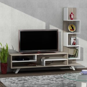 Exclusive Luxury Chipboard Isabel Tv <b>Unit</b> White-Cordoba from Turkiye Best Seller - Product Image 1