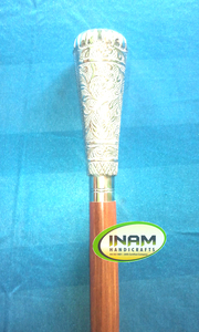 Bastón de madera/bastón con mango de metal de latón - Product Image 2