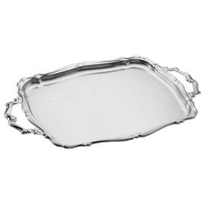Bandeja de servicio de acero inoxidable, accesorio decorativo de lujo para la cocina, bandeja de servicio de diseño - Product Image 3